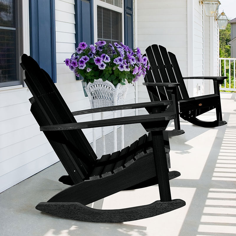 Adirondack Rocking Chair - Black