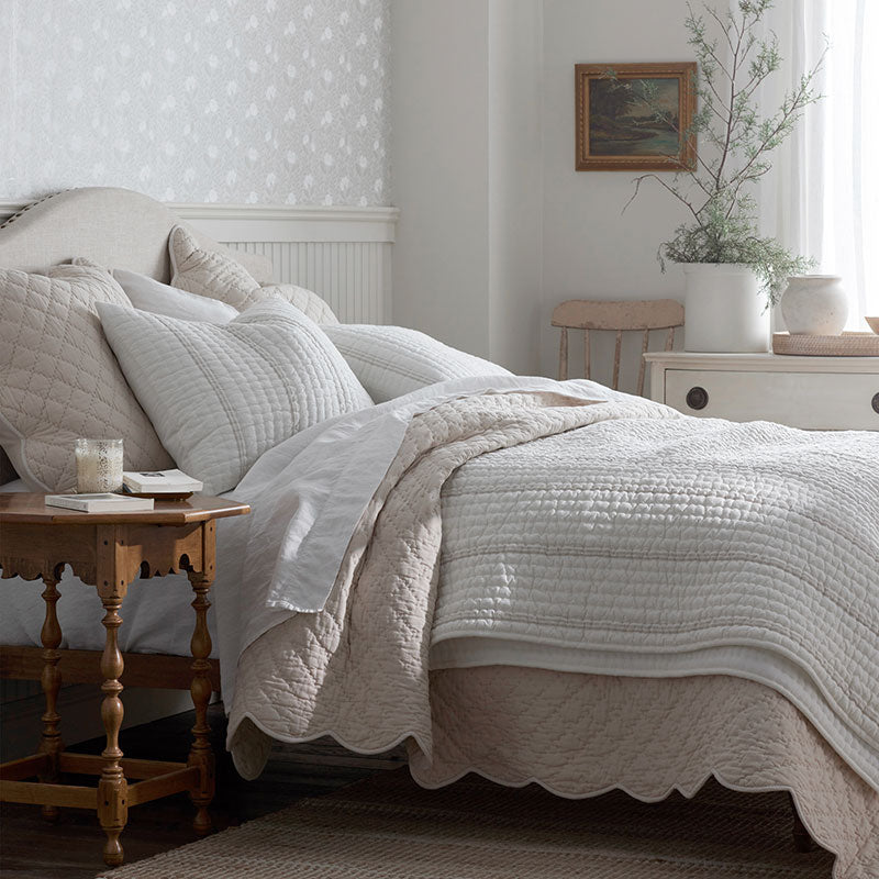 Stripe Quilted Sham - Awning Stripe, King