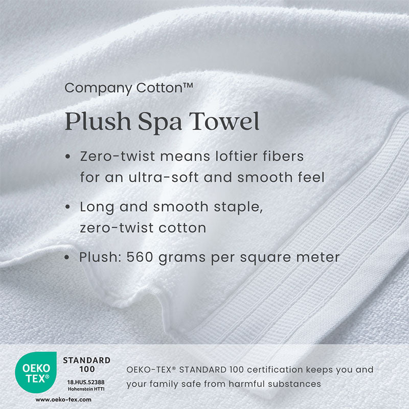 Plush Spa Solid 6-Piece Bath Set - Willow