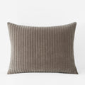 Straight Stitch Velvet Quilted Sham - Mocha, Standard