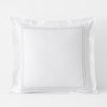 Dorset Stripe Luxe Smooth Egyptian Cotton Sateen Sham - Taupe, Euro