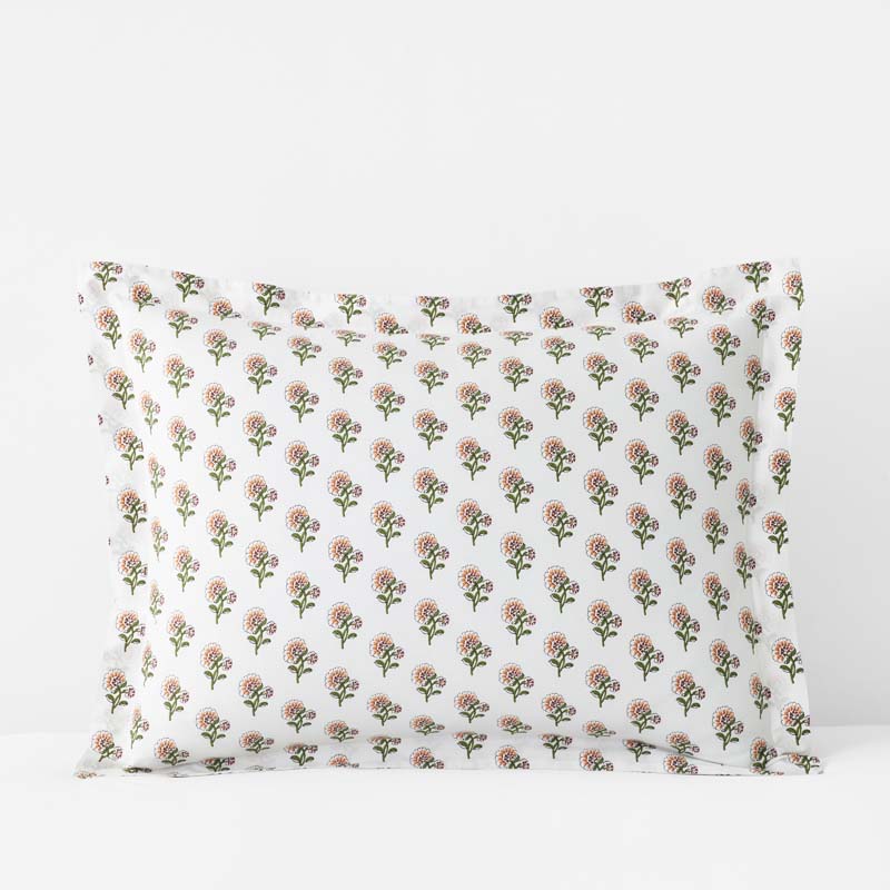 Suhana  Garment Washed Cotton Percale Sham - Caramel, Standard