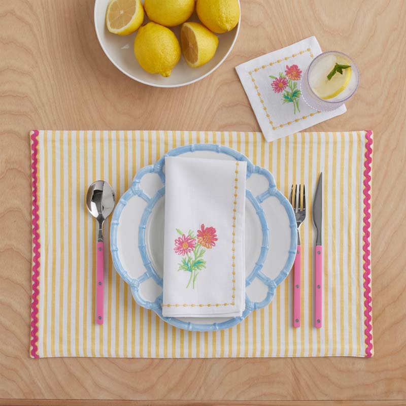 Yarn-Dyed Stripe Placemats, Set of 4 - Multi