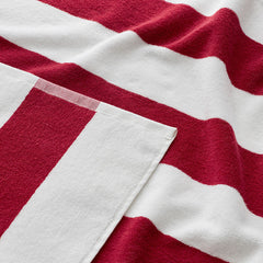 Classic Cabana Stripe Beach Towel - Red