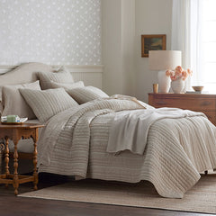 Stripe Quilted Sham - Pinstripe, Euro