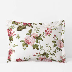 Victorian Bloom Premium Smooth Wrinkle-Free Sateen Sham - Ivory Multi, King