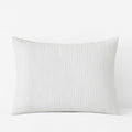 Premium Smooth Cotton Sateen Solid Quilted Sham - White, King