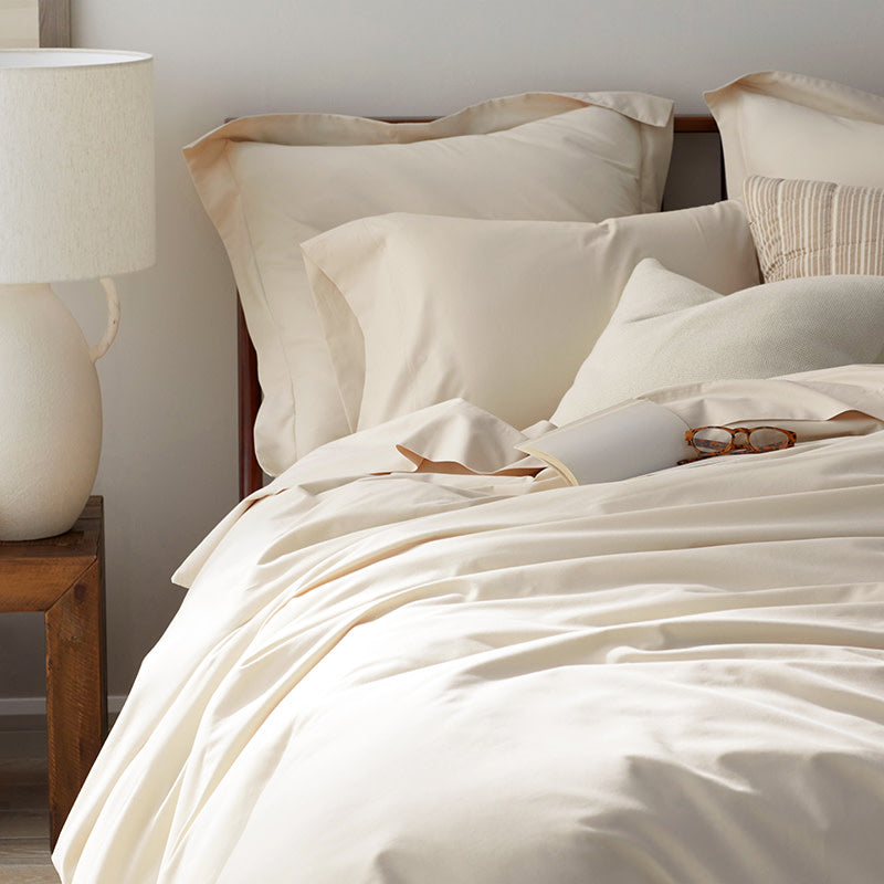 Brushed Cotton Duvet Cover - Sand, Full