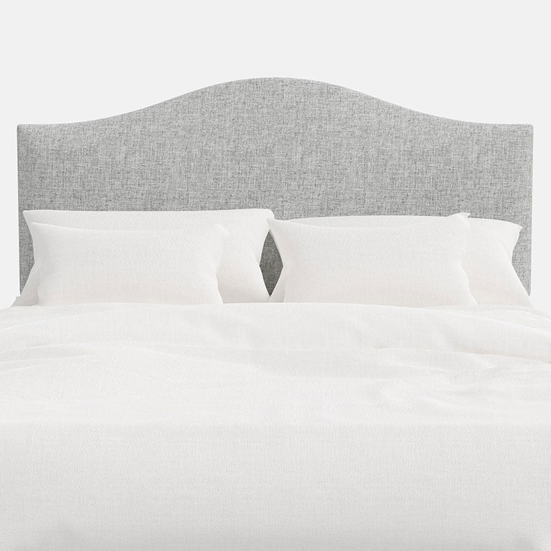 Saddle Textured Linen Headboard - Pumice, Twin