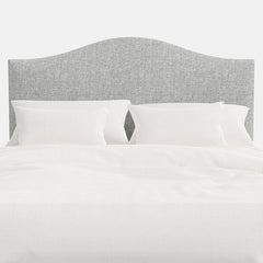 Saddle Textured Linen Headboard - Pumice, Twin