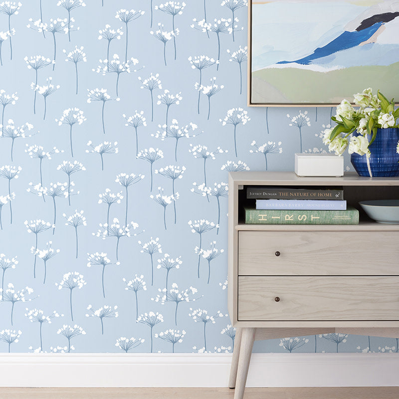 Dandelion Removable Wallpaper - Pale Blue, Panel