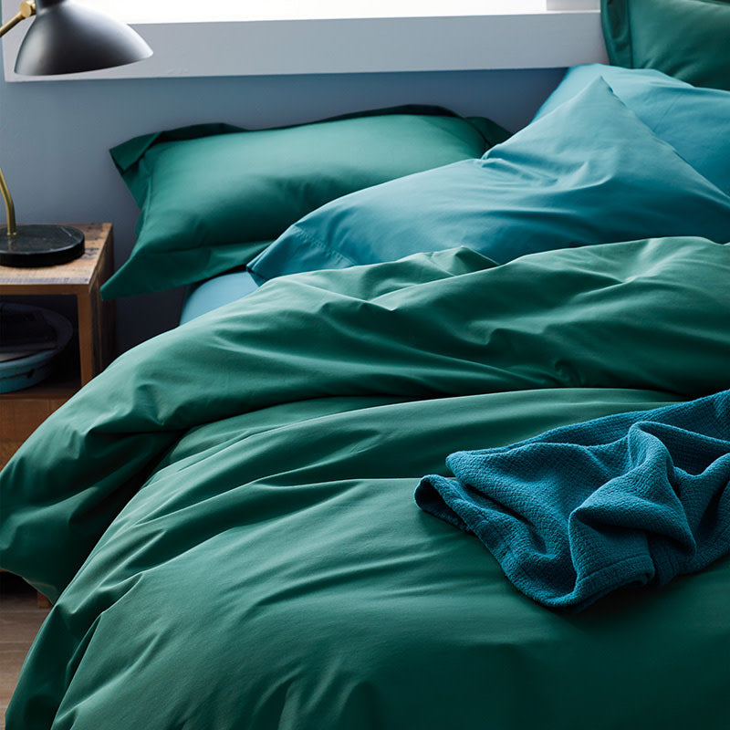 Classic Smooth Wrinkle-Free Sateen Sham - Blue Shale, King