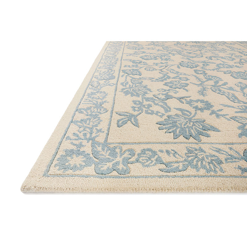 Arboretum Wool Rug - Aviary Periwinkle, 2' 3" x 3' 9"