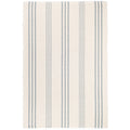 Swedish Stripe Handwoven Cotton Rug - Blue, 8' x 10'