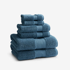 Regal Egyptian Cotton 6-Piece Bath Set - Ocean Blue