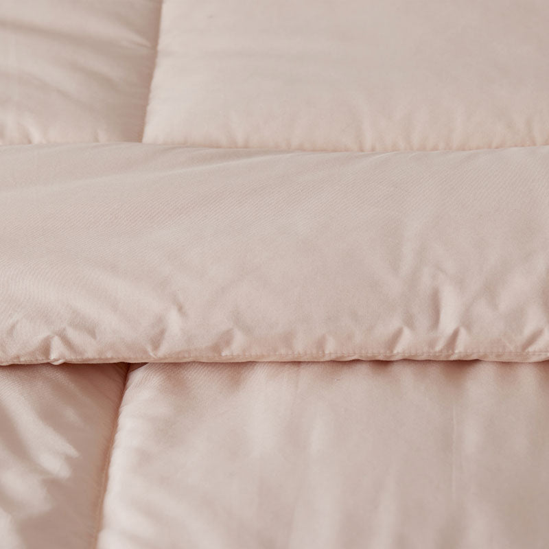 Classic Cool Cotton Percale Comforter - Peach Nectar, Full/Queen