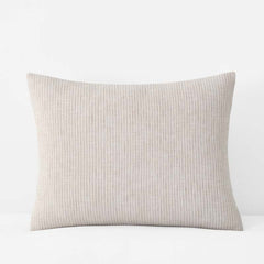 Yarn-Dyed Pencil Stripe Quilted Sham - Taupe, Standard
