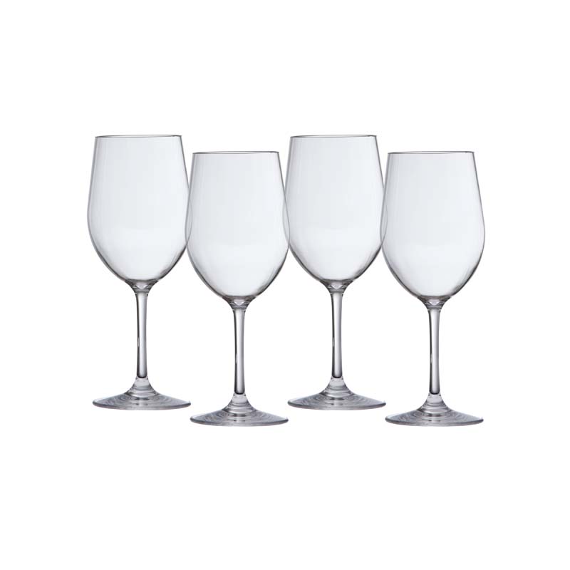 Outdoor Wine Glasses, Set of 6 - Clear