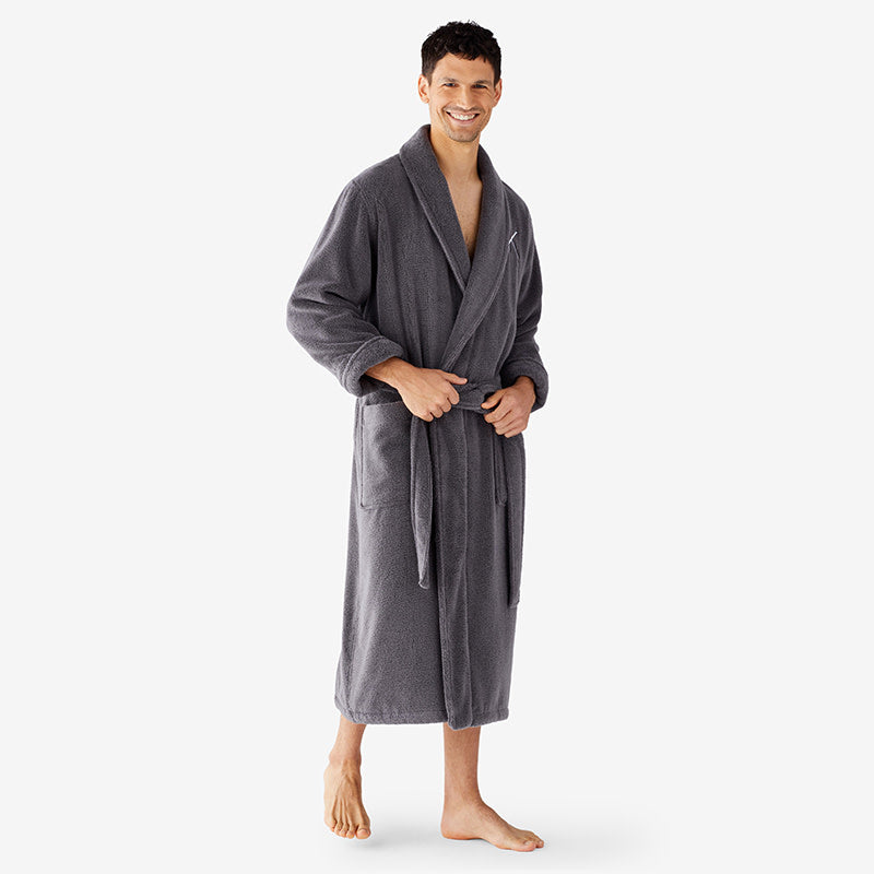 Men's Robe - Gunmetal, XXL