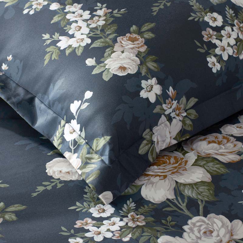 Blooming Melody Reversible Premium Smooth Wrinkle-Free Sateen Sham - Green Multi, King