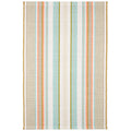 Daphne Stripe Handwoven Cotton Rug - Sky, 5' x 8'