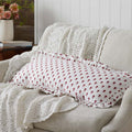 Flowers Decorative Lumbar Pillow Cover -  Flowers Red, 14 in. x 40 in.