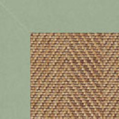 Sunbrella Herringbone Bordered Indoor/Outdoor Rug - Spa, Swatch