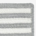Chenille Border Stripe Handwoven Reversible Rug - Gray, Swatch