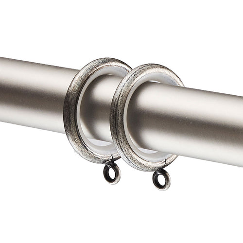 .75" Drapery Rings, Set of 10 - Pewter, OS
