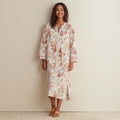 Printed Voile Women's Caftan - Wild Bloom, XS