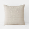 Premium Breathable Washed Linen Solid Quilted Sham - Linen, Euro