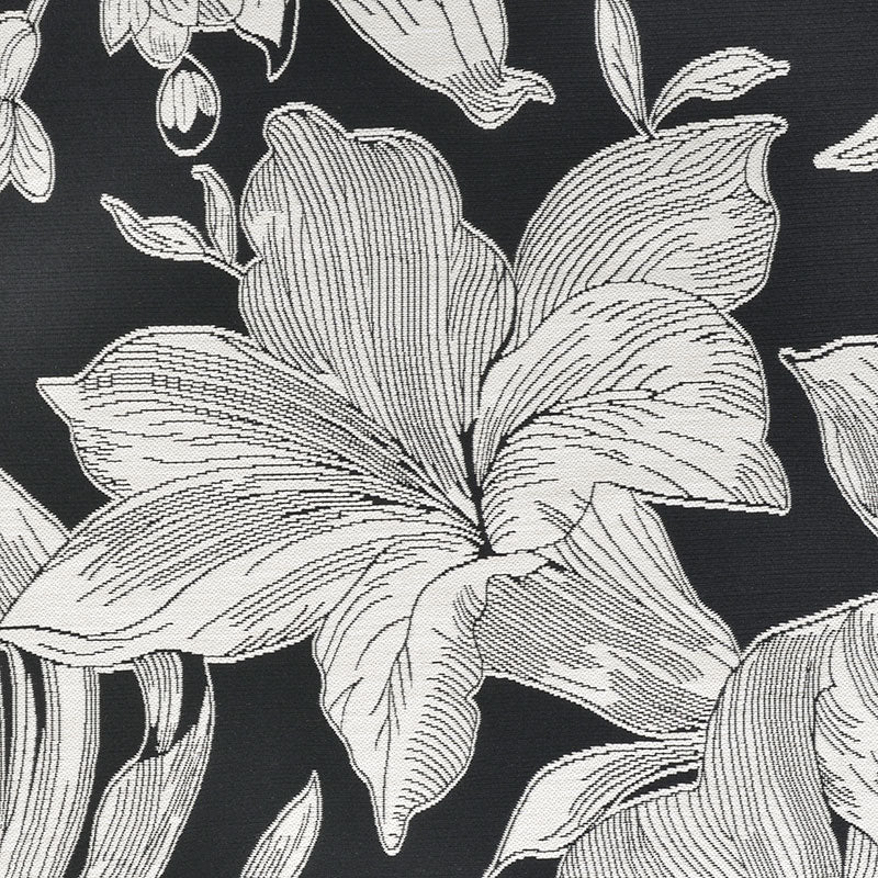 Flora Flat Woven Outdoor Rug - Black, 4' x 5' 10"