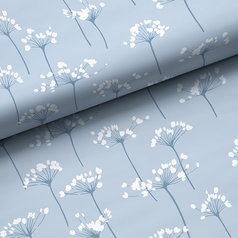Dandelion Removable Wallpaper - Pale Blue, Swatch