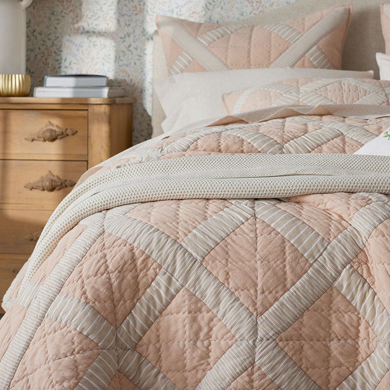 Bahati Quilted Sham - Coral Multi, Standard