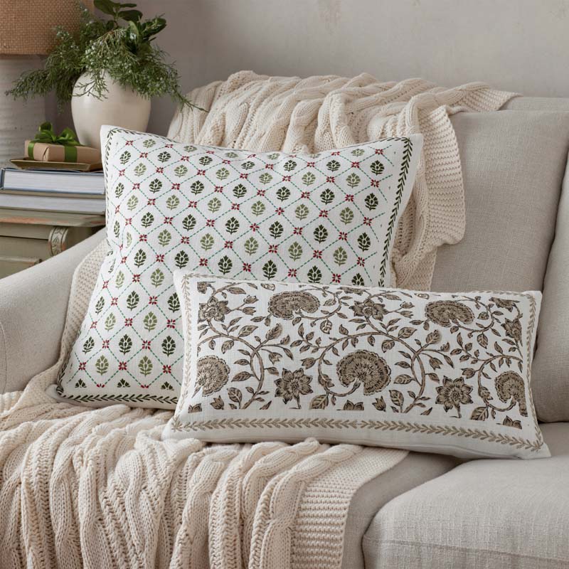 Artisan Chic Decorative Square Pillow Cover - Green, 20 in. x 20 in.