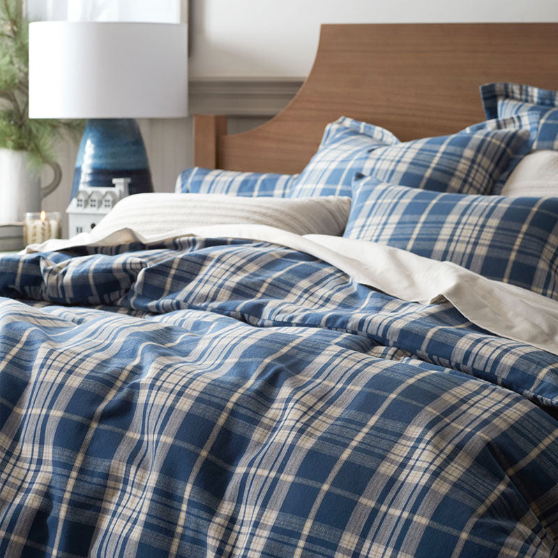 Classic Plaid Ultra-Cozy Cotton Velvet Flannel Sham - Scot, Euro