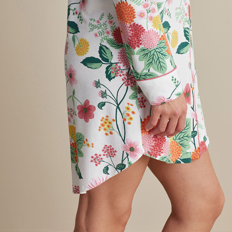 TENCEL™ Modal Jersey Knit Nightshirt - Dahlia, XXL