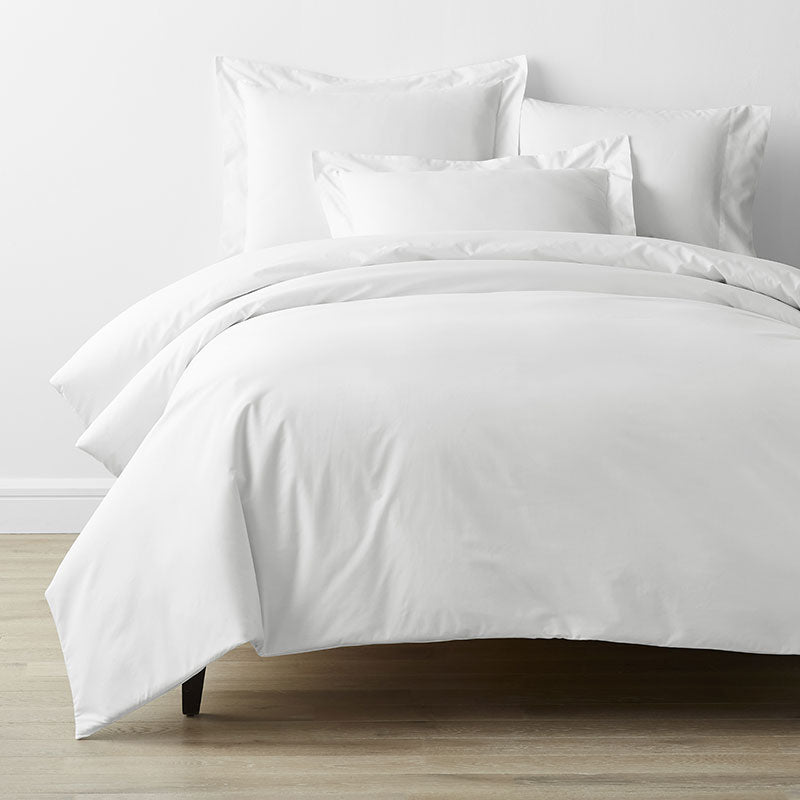 Classic Cool Cotton Percale Bed Duvet Cover - White, Twin/Twin XL