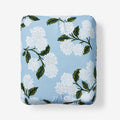 Hydrangea Classic Cool Cotton Percale Fitted Bed Sheet - Powder Blue, Twin