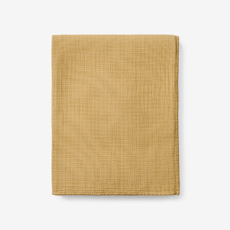 Gossamer Cotton Throw - Gold