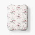 Rupa Premium Smooth Sateen Fitted Bed Sheet - Cream Multi, Twin