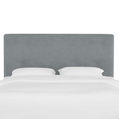 Tribeca Velvet Headboard - Steel Gray