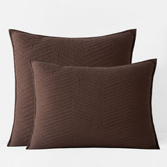 Voile Sham - Dark Brown, Euro