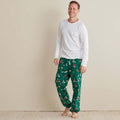 Family Flannel Men's Jogger Pants Pajama Set - Holiday Pups, XXXL
