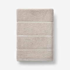 Textured Stripe Bath Sheet - Alabaster