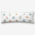 Dahlia Decorative Lumbar Pillow Cover - White Multi