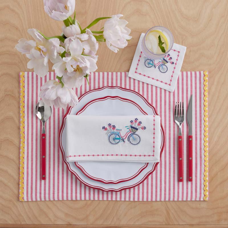 Arienna Embroidered Napkins, Set of 4 - Multi