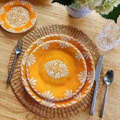 Paloma Dinner Plates, Set of 4 - Orange