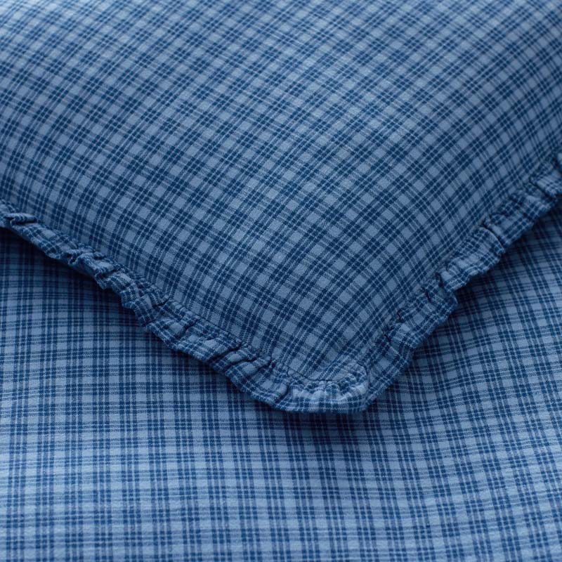 Classic Plaids Yarn-Dyed Cotton Duvet Cover - Katherine Plaid, King/Cal. King