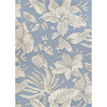 Flora Flat Woven Outdoor Rug - Ice, 8' 1" x 11' 2"
